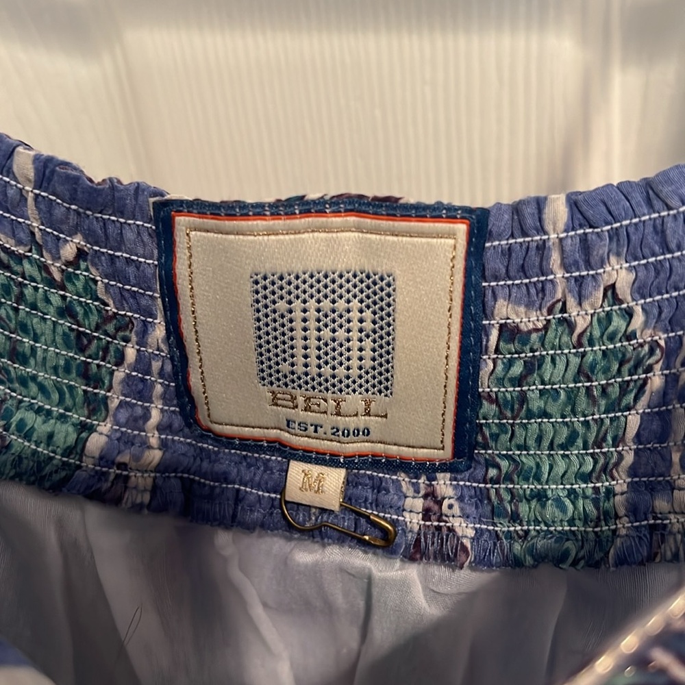 BELL Blue and Green Patterned Dress - Picture 5 of 5